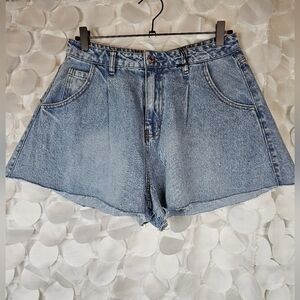 Flowy Denim Shorts Casual High Waist Wide Leg Jeans‎ Loose Various Sizes